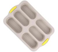 jojnsha Moules de cuisson en silicone anti-adhésif à 6 cavités pour un démoulage facile et une utilisation polyvalente