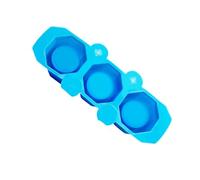 jojnsha Moules en silicone à 3 cavités de qualité alimentaire résistant à la température pour le savon, la pâtisserie, le chocolat, les fleurs