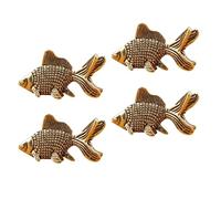 jojnsha Nettoyeurs Artistiques pour Bain d'oiseaux Et Poissons en Cuivre Ensemble De 4 Pièces d'eau pour Fontaines Et Bols De Jardin Bain d'oiseaux en Cuivre