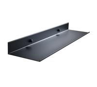 jojnsha Plateau De Rangement en Alliage D'aluminium Cuisine Et Salle Bains Étagère Polyvalente Shampoing Organisateur Salle Bain Étagère Noire
