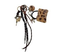 jojnsha Porte-clés de voiture pratique avec des designs élégants et des matériaux robustes, accessoire portable pour conducteur à la mode pour usage quotidien, Sac imprimé léopard, taille unique