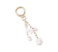 jojnsha Porte-clés élégant en coquillages arc-en-ciel pour femme, accessoire de sac tendance avec hippocampe, étoiles de mer, porte-clés unique pendentif bijoux, b, taille unique