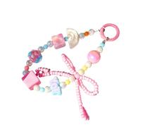 jojnsha Porte-clés élégant fait à la main avec perles - Pendentif pour téléphone portable - Tendance - Cordon de téléphone - Bijoux - Sangle de téléphone