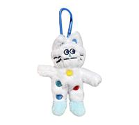 jojnsha Porte-clés en forme de chat en peluche ludique - Décoration de sac à main - Breloque - Poupées pour la mode individuelle