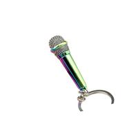 jojnsha Porte-clés miniature en forme de micro en forme de micro - Bijou élégant pour les amateurs de mode - Porte-clés miniature en alliage, couleur, taille unique