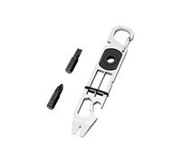 jojnsha Porte-clés multifonction en alliage, boucle multifonction, décapsuleur, clip pour camping, randonnée, décapsuleur