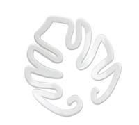 jojnsha Porte-feuilles décoratif Monstera pour plantes et grappins transparents