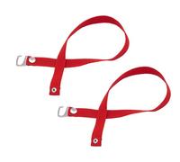 jojnsha Sangles de cheville extensibles réglables pour femme - Bandes antidérapantes pour sandales avec crochet - Ensemble d'accessoires pour chaussures pour événements formels, Rouge, 35 EU