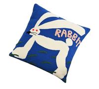 jojnsha Taie d'oreiller Brodée en Mélange De Polycoton Taie d'oreiller Décorative pour Canapé Et Chambre À Coucher Housse De Coussin pour Canapé De Salon