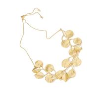 jojnsha Tendance Esthétique Couleur Or/argent Feuille De Ginkgos Collier Ras Du Cou Boucles D'oreilles Pour Femmes Bijoux Polyvalents Pour Toutes Les Occasions Bijoux De D'humeur