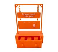 jojnsha Trackers De Livres avec Plaques Suspendues Et Tiroir De Rangement Lire Cette Année Compteur De Lecture Accessoires De Défi pour Enseignants Bibliothécaires Trackers