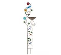 jojnsha Treillis de jardin vintage en fer de 152,4 cm - Structure de plante d'extérieur antirouille - Assemblage facile - Sans outils - Assemblage facile - Outils de déni nécessaires - Structure