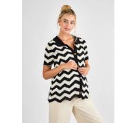 Jojo Maman Bébé JoJo Maman Bébé Black Patterned Maternity Knit Cardigan