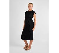 Jojo Maman Bébé JoJo Maman Bébé Black Short Sleeve Relaxed T-Shirt Midi Dress Black XL (EU 48-50)
