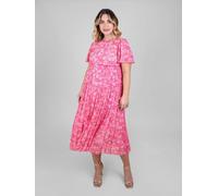 Jojo Maman Bébé JoJo Maman Bébé Chiffon Pleated Nursing Midi Dress Rose FR 46 (EU 44)