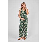 Jojo Maman Bébé JoJo Maman Bébé Green Maternity Wide Leg Jumpsuit