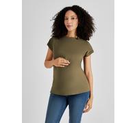 Jojo Maman Bébé JoJo Maman Bébé Khaki Green Boyfriend Cotton Maternity T-Shirt