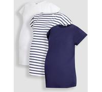 Jojo Maman Bébé JoJo Maman Bébé Midnight Maternity Boyfriend 100% Cotton T-Shirts 3 Pack