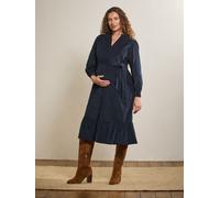 Jojo Maman Bébé JoJo Maman Bébé Navy Cord Maternity Midi Dress Navy L (EU 44-46)