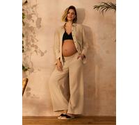 Jojo Maman Bébé JoJo Maman Bébé Oatmeal Textured Maternity Trousers