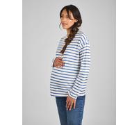Jojo Maman Bébé Jojo Maman Bébé Rayure Long Sleeve Boyfriend Maternity T-shirt