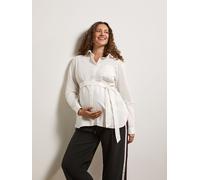 Jojo Maman Bébé JoJo Maman Bébé White Poplin Maternity Shirt White M (EU 40-42)