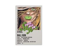 Jojo Part 7 - Poster minimaliste de l'anime Jojo's Bizarre Adventure - Impression sur toile - Décoration murale moderne pour chambre à coucher - 50 x 75 cm