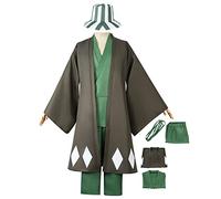 JOJO STYLE Anime Cosplay Costume Bleach Urahara Kisuke Uniforme Japonais Halloween Costumes Y Compris Manteau + Vêtements + Pantalon,L