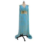 JOJO STYLE Cosplay Vêtements Game of Thrones Daenerys Targaryen Mascarade Danse Soirée Halloween Costumes Y Compris Tous Les Accessoires,L