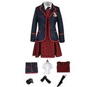 JOJO STYLE Cosplay Vêtements The Umbrella Academy Halloween Costumes 2020 Derniers Styles (Y Compris Top + Chemise + Jupe + Cravate + Leggings + Chaussettes),M
