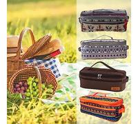 jojobasec 1 sac de rangement portable en tissu Oxford pour cuisine de camping, ustensiles de cuisine, outils de rangement, sacs à main