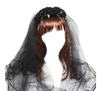 jojobasec Serre-tête en forme de fleur avec voile confortable pour mariage, fête, coiffure de mariée