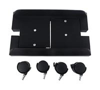 jojobasec Support d'ordinateur portable réglable avec 4 roulettes pour tapis de sol, PC de jeu, facile à installer