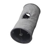 jojobasec Tunnel pour chat avec jouet suspendu Playtube en peluche froissée Tunnel pliable pour chaton d'intérieur