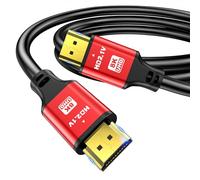 jojobnj 8K HDMI Cable 1m, High Speed HDMI Cable 48Gbps 8K@60Hz 4K@120Hz, HDCP 2.2 & 2.3, DTS:X, HDR 10 Compatible with Roku TV/eARC/3D/PS5/HDTV/Laptop/Blu-ray (RED)