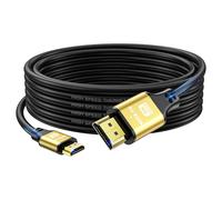 jojobnj Câble HDMI 4K 2.0 haut débit 4K @ 60 Hz 18 Gbit/s, Ultra HD, retour audio Ethernet, vidéo, 1080p, 3D, Arc, HDR compatible avec Xbox, PS5/PS4, HDTV, ordinateur portable, etc. Doré