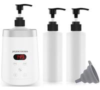 JOJOCOSMO Chauffe-bouteille d'huile de massage, avec deux distributeurs de bouteilles d'huile, chauffage en continu de 0 à 65 °C, chauffe-bouteille de lotion, pour salon, huile de massage domestique