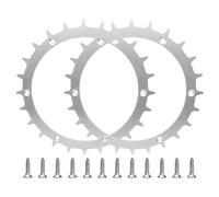 JOJOCY Pointes en acier inoxydable pour tondeuse à gazon Bosch Indego XS300 M700 S500 170 mm avec 12 vis, amélioration de la traction pour Bosch