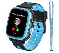 JoJoego 4G Montre Connectée Enfant avec Appels Vidéo et Téléphoniques, Étanchéité IP68, SOS, GPS, Le Mode Classe pour Garçons et Filles de 5 à 14 Ans Cadeau (Bleu)