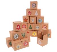 jojofuny 1 Ensemble Calendrier de lAvent avec 24 Tiroirs : Compte à rebours de Noël 2025 Boîte Rechargeable pour Fête de Noël Jouets Bonbons, Multi-Couleur, 31 x 21 x 5 cm