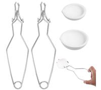 jojofuny 1 ensemble de pots argentés fondus boîte à outils pour bijoux fondant doré creuset de joaillerie en acier