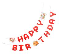 jojofuny 1 Ensemble drapeau de tirage de lettre d'anniversaire décorations de joyeux anniversaire décorations d'un anniversaire bannière d'anniversaire pour la décoration Bannière de fête