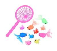 jojofuny 1 Ensemble Set De Poissons Artificiels Réeliste Et Flottant Filet Plastique Et Poissons Petits pour Garçon Fille Accessoires De Piscine Et Décoration Aquarium