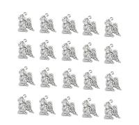 jojofuny 1 Jeu Pendentif Ange Pendentifs De Charme Charmes De Prière Pendentif En Métal Accessoires De Bijoux Breloques De Fabrication De Bijoux Alliage 50 Pièces