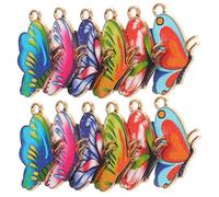 jojofuny 1 Jeu Pendentif Bijoux En Alliage Filles Pour Ailes Charmes De Création De Bricolage Butterfly Alliage Petit Pendentif Charmes Faits À La Main 18 Pcs
