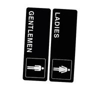 jojofuny 1 Jeu Plaque De Signalisation Toilettes Unisexes De Panneaux Élégants Pour Et Femmes Pour Restaurants Hôtels Et Commerciaux 2 Pièces