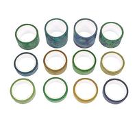 jojofuny 1 Jeu Set Ruban Adhésif Décoratif Papier Washi Pour Journal Scrapbooking Et Artisanat Décoration Diy Vintage Et 12 Rouleaux