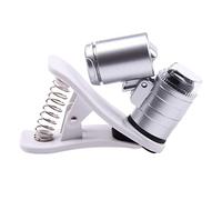 jojofuny 1 Pièce Loupe Microscope actualité du téléphone mobile loupe d'oeil de bijoutier microscope d'identification de bijoux microscope pour téléphone Acrylique Silver