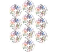 jojofuny 10 Ensembles de Cercles de Fractions 8 CM 12 Pièces par Set Accessoires Pédagogiques pour Apprentissage des Fractions et Calculs Outils D’Enseignement Visuels pour École et