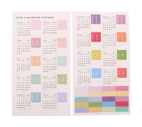 jojofuny 10 feuilles d'autocollants pour calendrier mensuel - Marque-pages adhésifs pour agendas, journaux, plannings, plans et scrapbooking